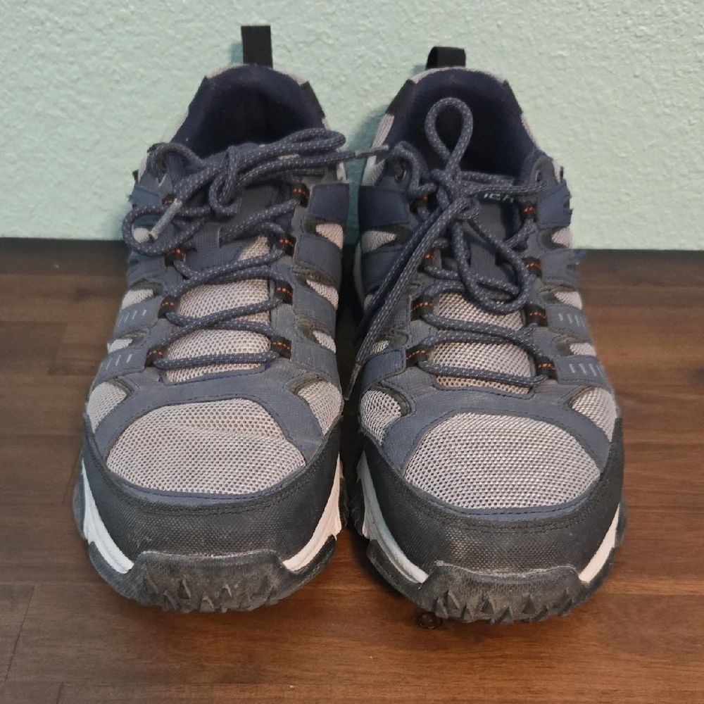 Skechers Men's Black and Orange Athletic Shoes